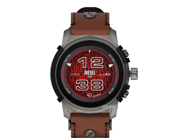 Diesel Smartwatch Griffed 44  mm Metal/Leather Overskuddslager helt Ny 