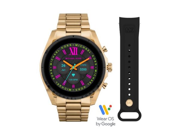 Michael Kors Gen. 6 44 mm Smartwatch Gold Overskuddslager helt Ny 