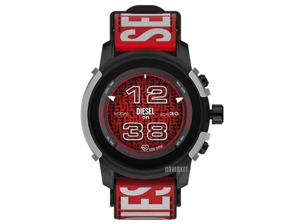 Diesel Smartwatch Griffed 45,5 mm Black/Nylon Overskuddslager helt Ny 